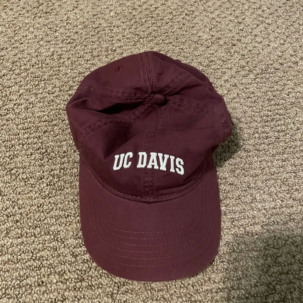 Maroon UC Davis hat